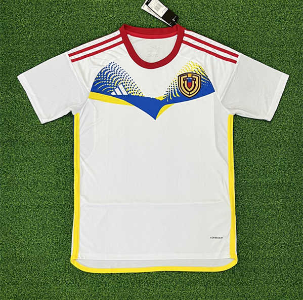 (S-4XL) 2024-2025 Venezuela Away White Thailand Soccer Jersey AAA-403
