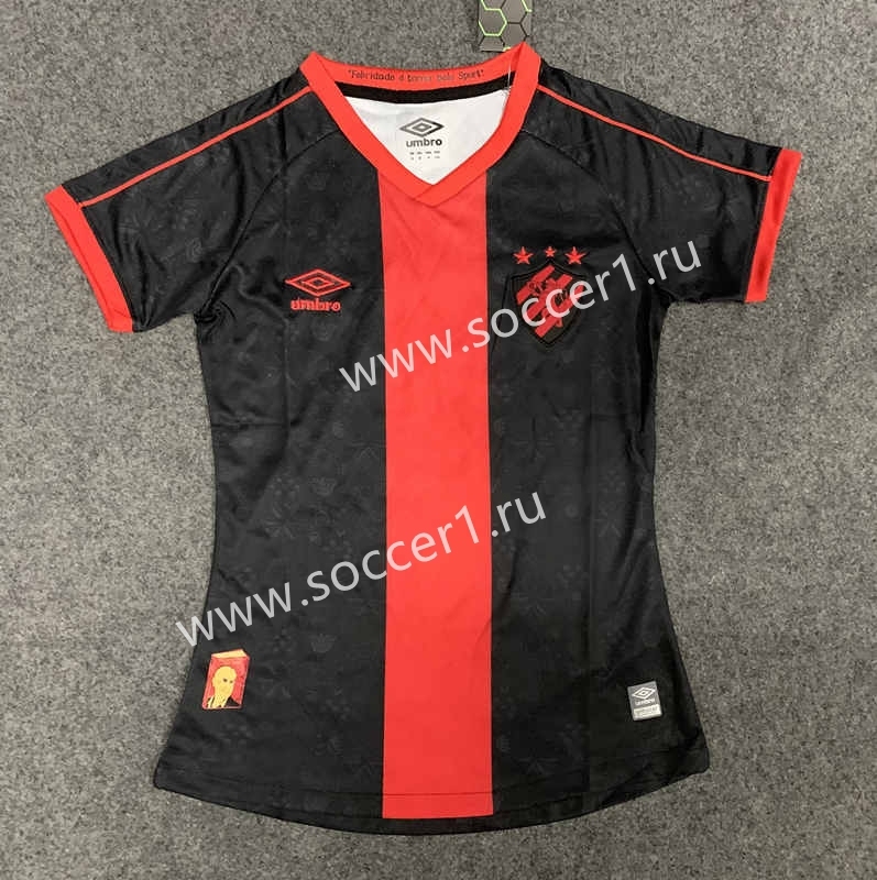 2023-2024 Sport Recife 2nd Away Red&Black Women Thailand Soccer Jersey AAA-GB