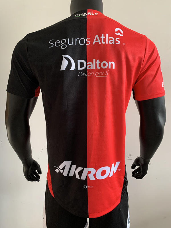 Player Version 2024-2025 Atlas Home Red&Black Thailand Soccer Jersey AAA-4952