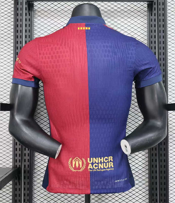Player Version 2024-2025 Barcelona Home Red&Blue Thailand Soccer Jersey AAA-888