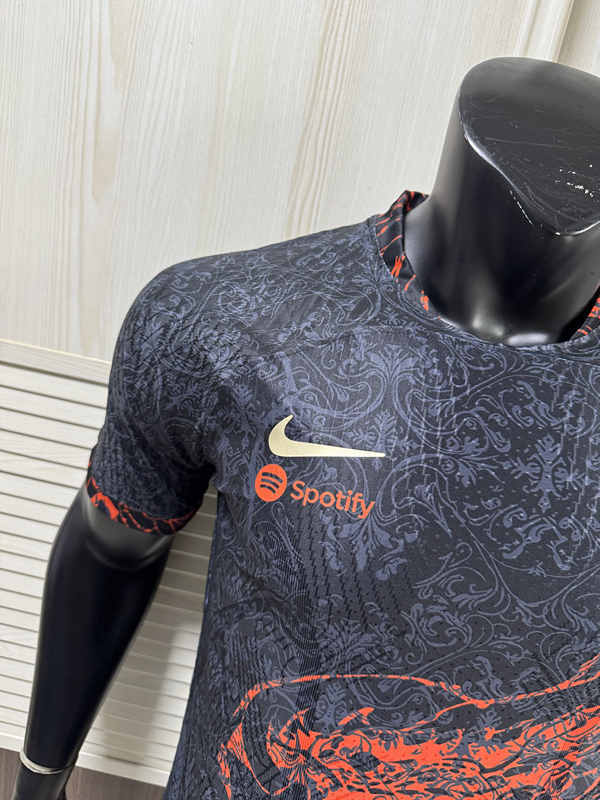 Player Version 2025-2026 Snake Year Special Edition Barcelona Black Thailand Soccer Jersey AAA-9812