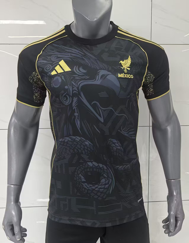 2025-2026 Snake Eagle Version Mexico Black Thailand Soccer Jersey AAA-416