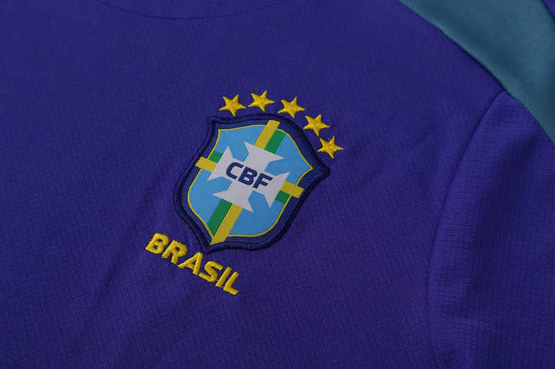 2024-2025 Brazil Purple Thailand Soccer Uniform-4627