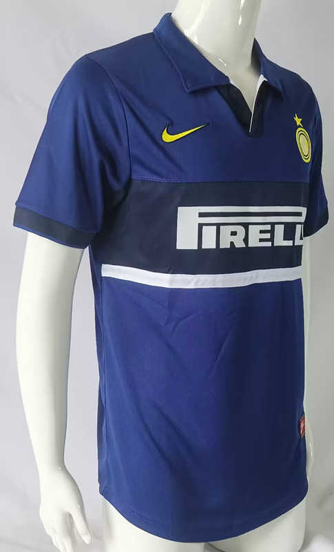 Retro Version 98-99 Inter Milan 2nd Away Blue Thailand Soccer Jersey AAA-503