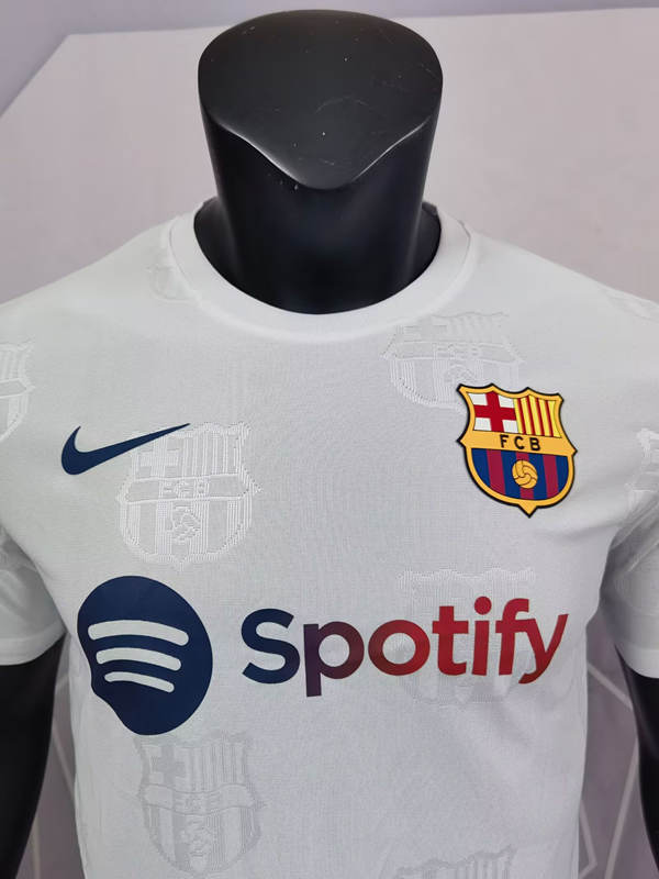 Player version 2025-2026 Special Edition Barcelona White Thailand Soccer Jersey AAA-9609