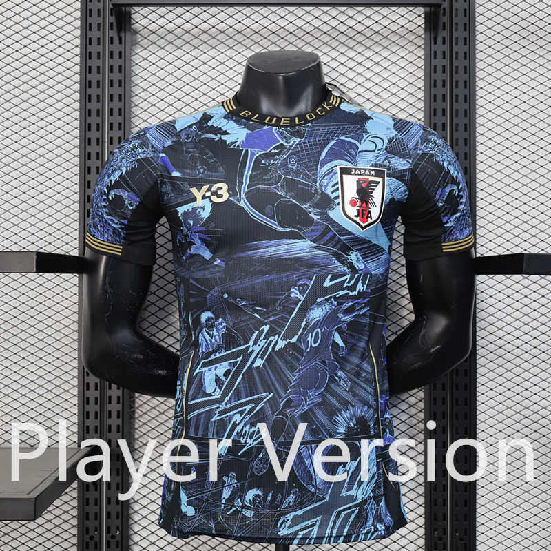 Player Version 2025-2026 Special version Japan Blue&Black Thailand Soccer Jersey AAA-888