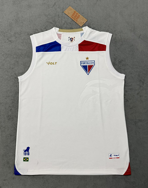 (S-4XL) 2025-2026 Fortaleza EC Away White Thailand Soccer Vest Jersey AAA-4506