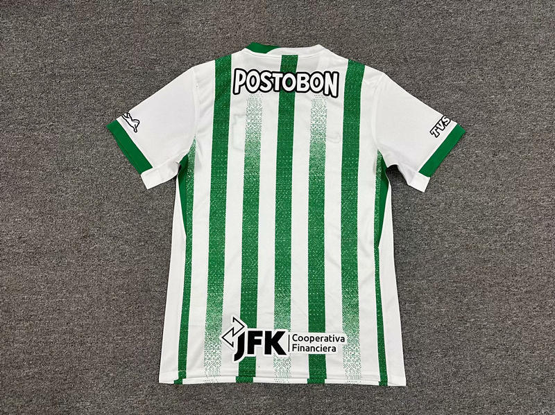 (S-4XL) 2025-2026 Atlético Nacional Home White&Green Thailand Soccer Jersey AAA-512