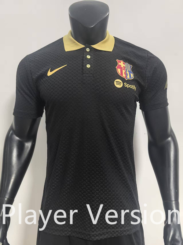 Player Version 2025-26 Barcelona Black Thailand Soccer Jersey AAA-SJ