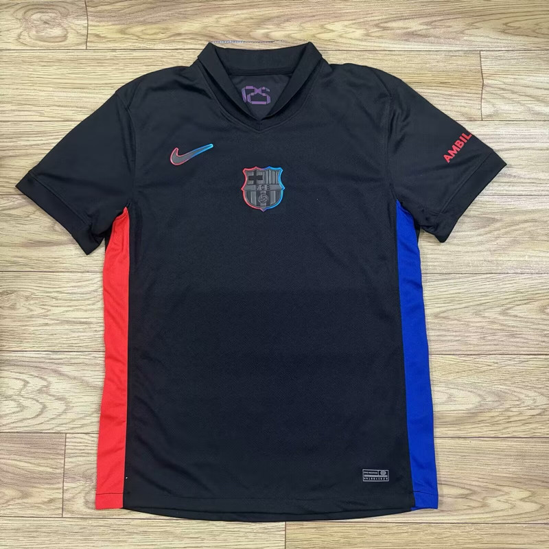 (S-4XL) (Without Sponsor) 2024-2025 Special Version Barcelona Black Thailand Soccer Jersey AAA-7209