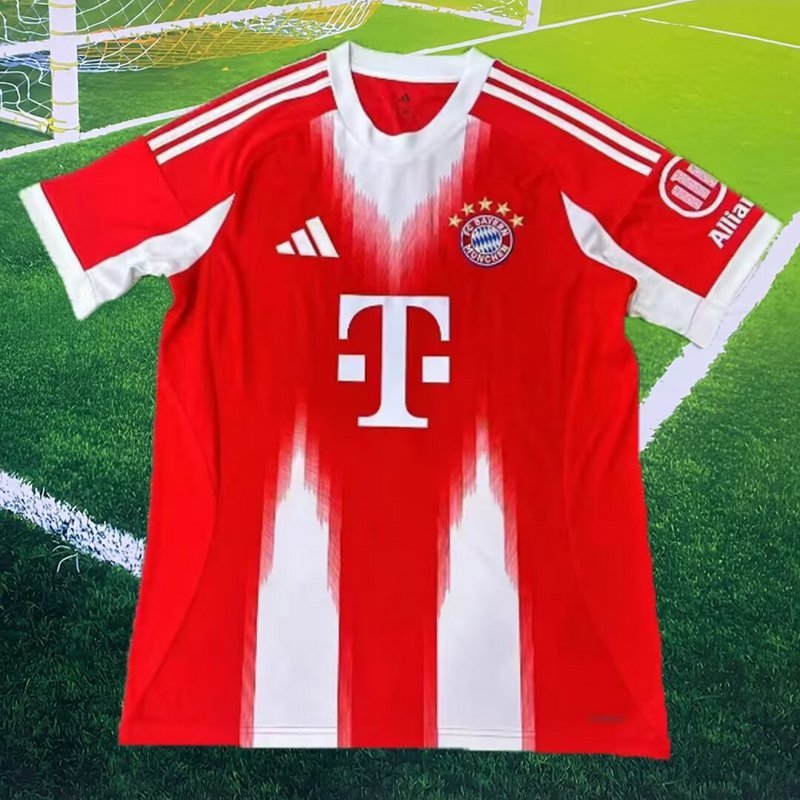 (S-4XL) 2025-2026 Bayern München Home Red Thailand Soccer Jersey AAA