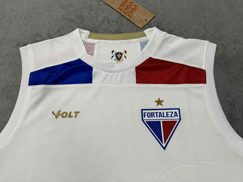 (S-4XL) 2025-2026 Fortaleza EC Away White Thailand Soccer Vest Jersey AAA-4506
