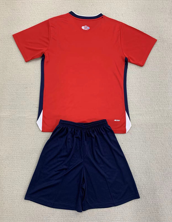 2024-25 Lille Home Red Kid/Youth Soccer Uniform-AY