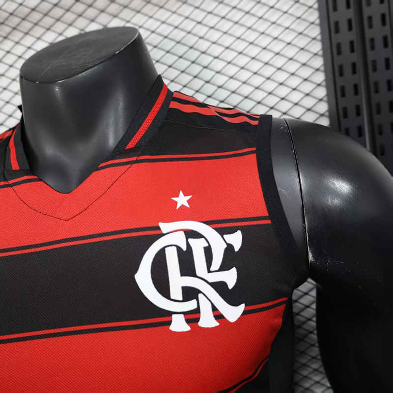 Player Version 2025-2026 Flamengo Home Red& Black Thailand Soccer Vest AAA-888