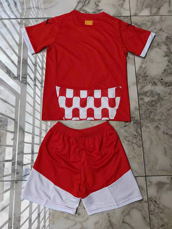 2024-2025 Girona FC Home Red Kid/Youth Soccer Uniform