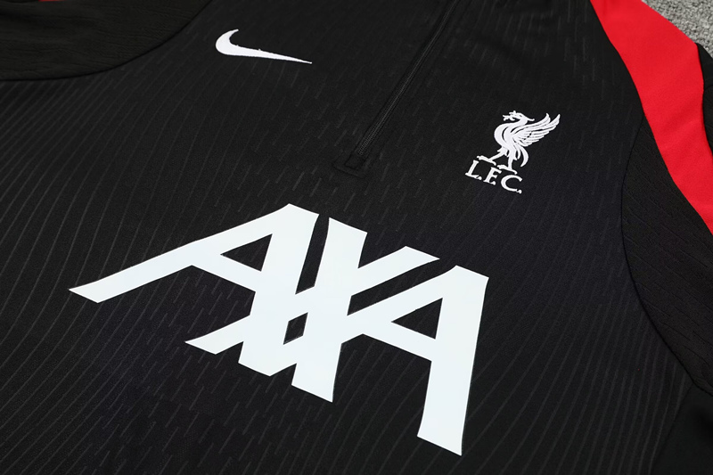 Player Version 2024-2025 Liverpool Black Thailand Soccer Tracksuit-4627