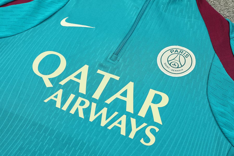 Player Version 2024-2025 Paris SG Green Thailand Soccer Tracksuit-4627