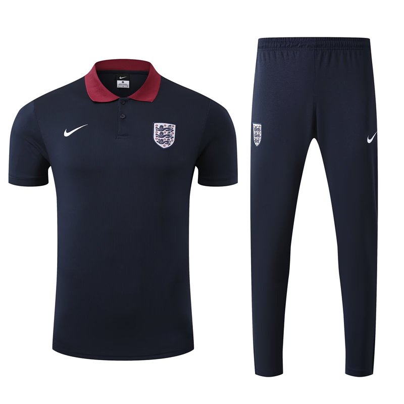 2025-2026 England Royal Blue Thailand Polo Uniform-4627