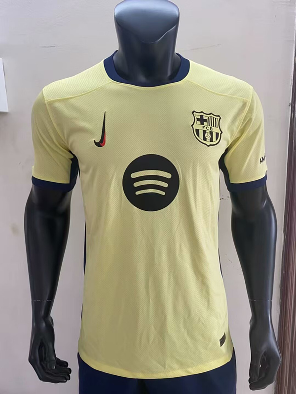 2025-2026 Barcelona 3rd Away Yellow Thailand Soccer Jersey AAA-0594