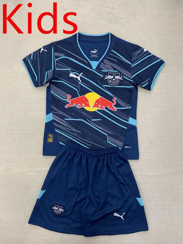 2024-2025 RB Leipzig Home White Youth/Kids Soccer Uniform-AY
