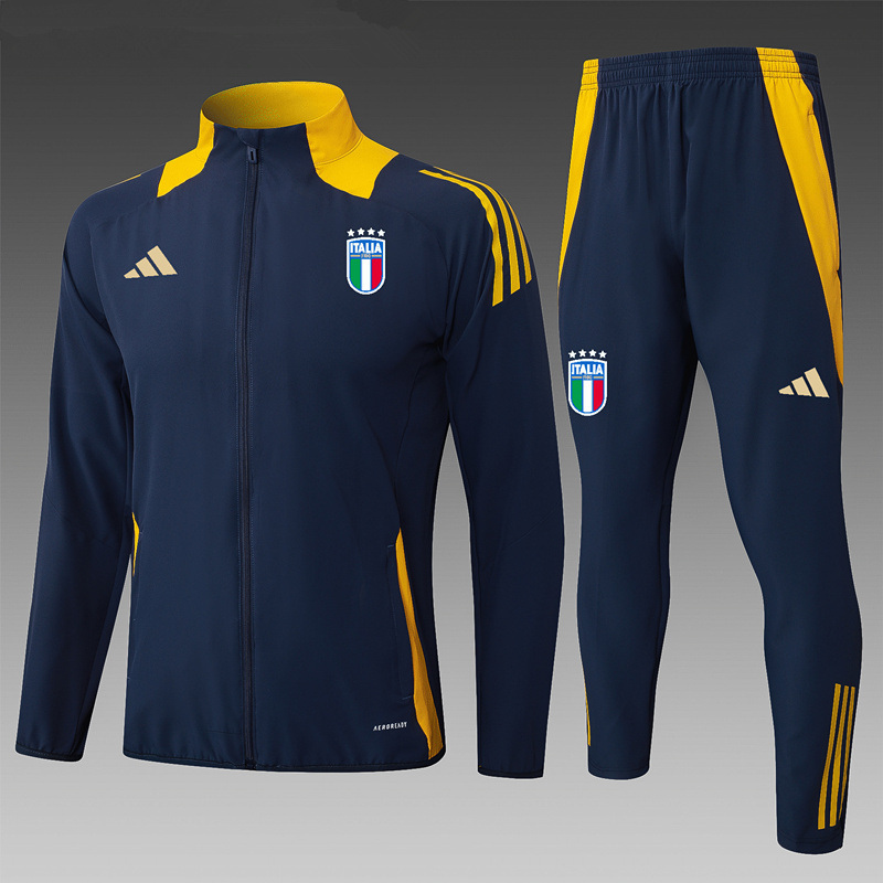 2024-25 Italy Royal Blue Soccer jacket Uniform-815