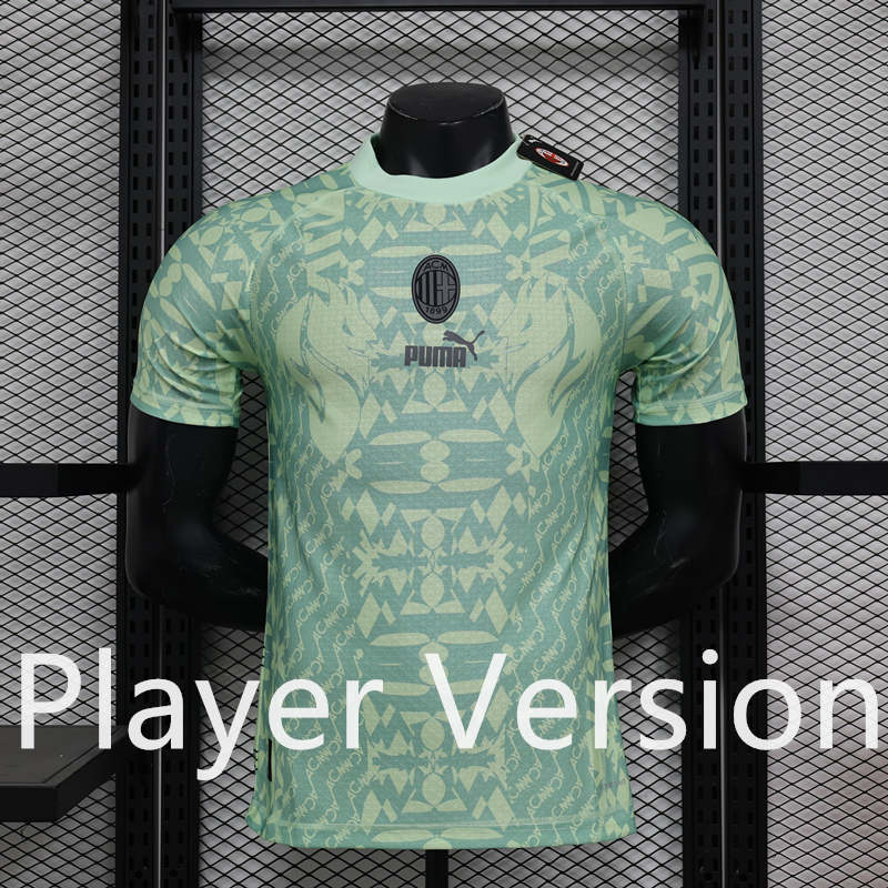 Player Version 2024-2025 Special Version AC Milan Green Thailand Soccer Jersey AAA-888