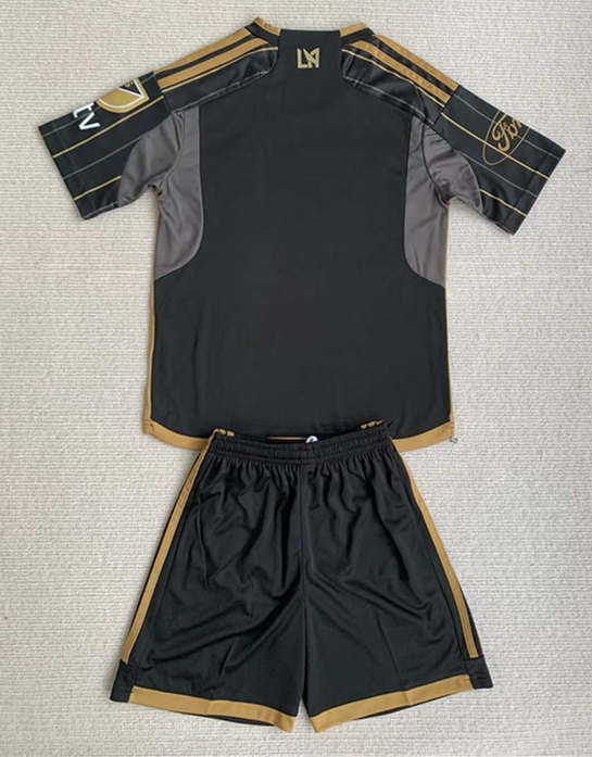 2024-2025 Los Angeles FC Home Black Kids/Youth Soccer Uniform-AY