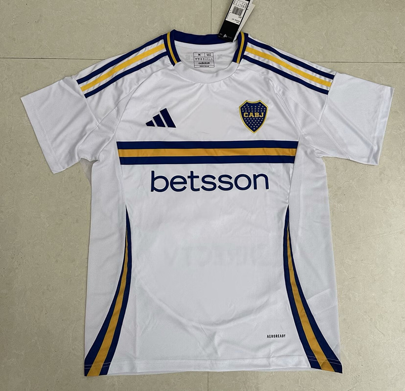(S-4XL) 2024-2025 Boca Juniors Away White Thailand Soccer Jersey AAA-818