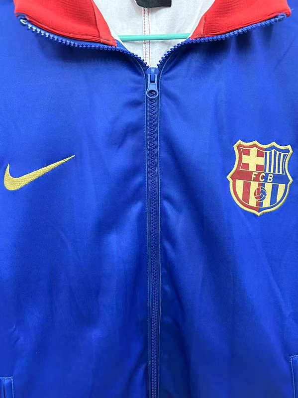 2025-26 Barcelona Blue Embroidery Thailand Trench Coats-0255