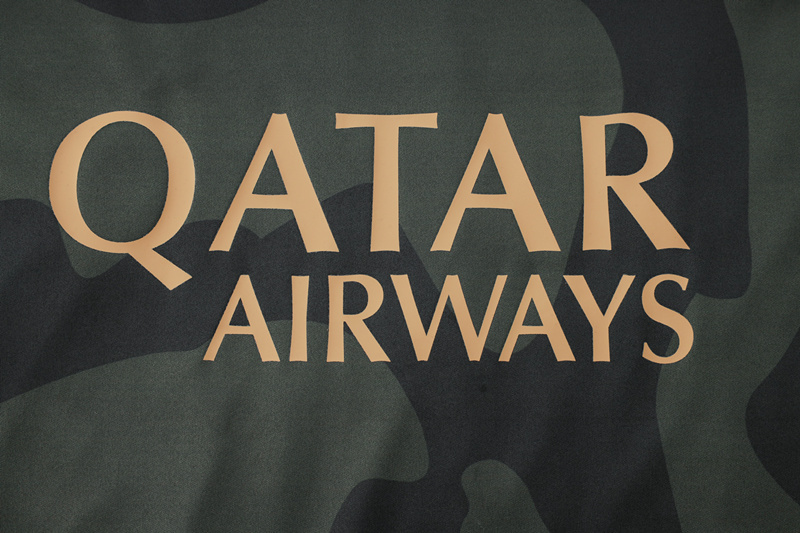 2024-2025 Paris SG Jordan Dark Green Zebra-Stripe Thailand Soccer Tracksuit( Fifth Pants) -815