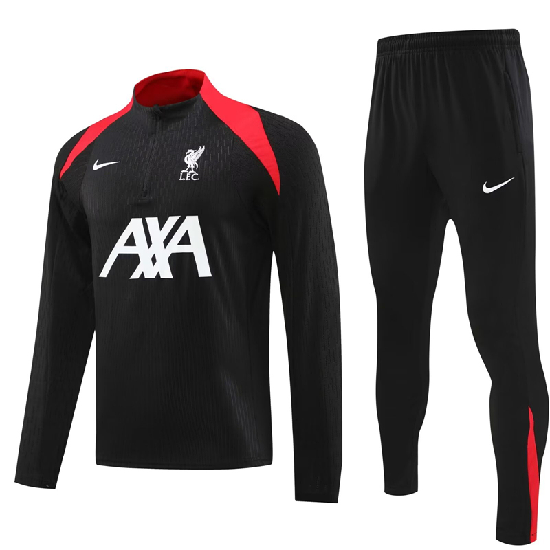Player Version 2024-2025 Liverpool Black Thailand Soccer Tracksuit-4627