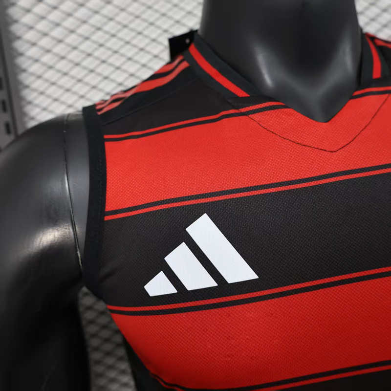 Player Version 2025-2026 Flamengo Home Red& Black Thailand Soccer Vest AAA-888