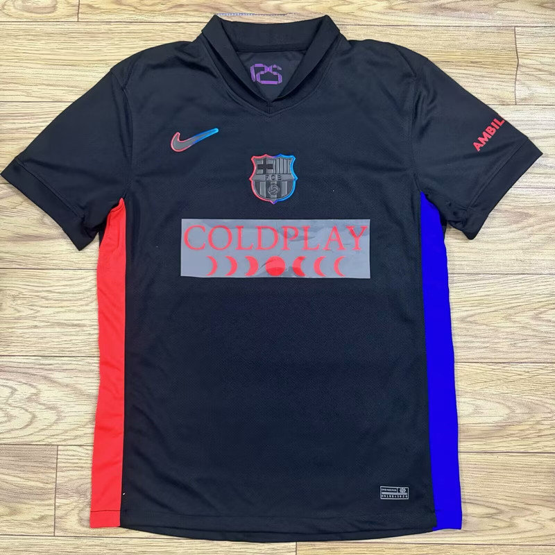 (S-4XL) 2024-2025 Special Version Barcelona Black Thailand Soccer Jersey AAA-7209
