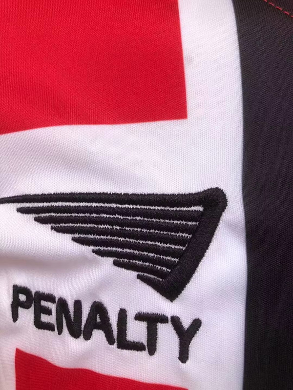 Retro Version 93-94 Sao Paulo Futebol Clube Away Red&Black Thailand Soccer Jersey AAA-4125