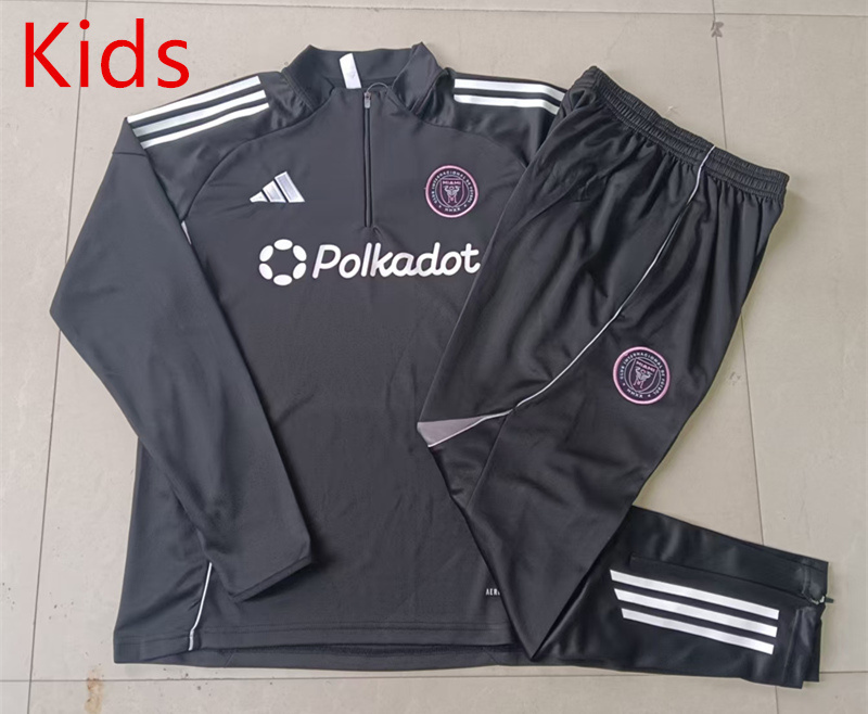 2025-2026 Miami FC Black Kids/Youth Soccer Tracksuit-815