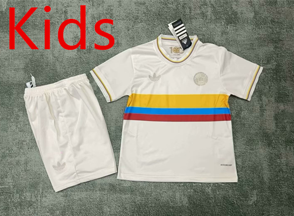 2024-2025 Colombia Home Yellow Kids/Youth Soccer Uniform-507