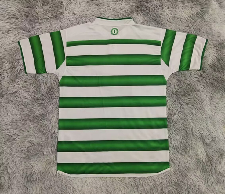 Retro Version 03-04 Celtic Home White&Green Thailand Soccer Jersey AAA-9755