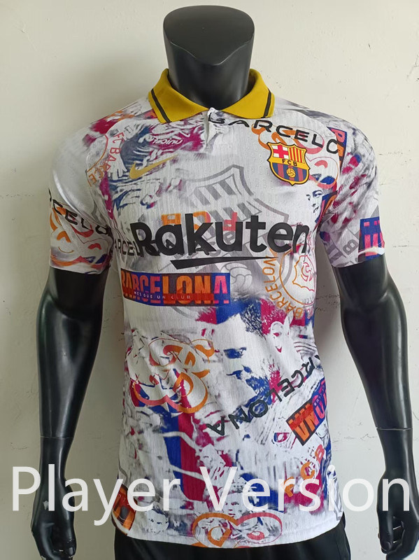 Player Version 2025-2026 Special Version Barcelona White Thailand Soccer Jersey AAA-0871