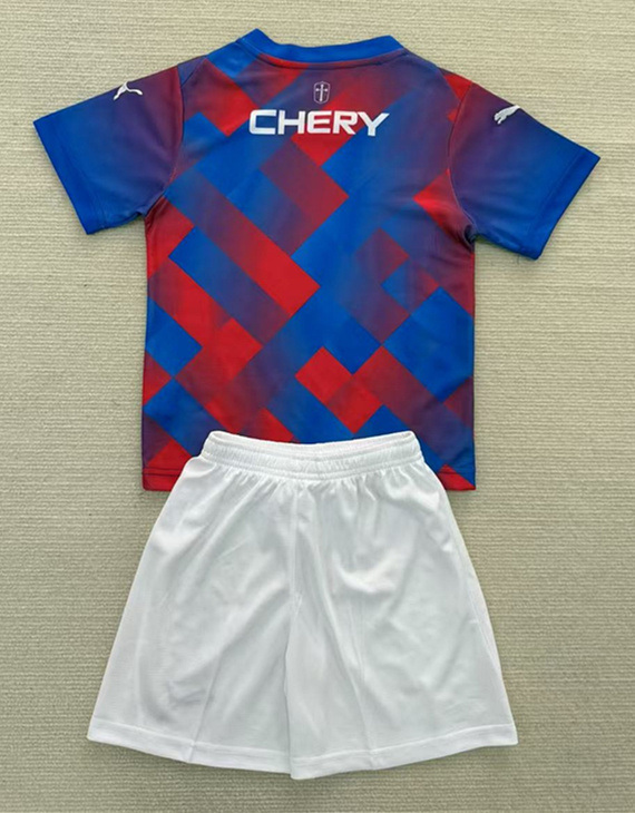 2025-2026 CD Universidad Católica 3rd Away Blue&Red Kids/Youth Soccer Uniform-AY