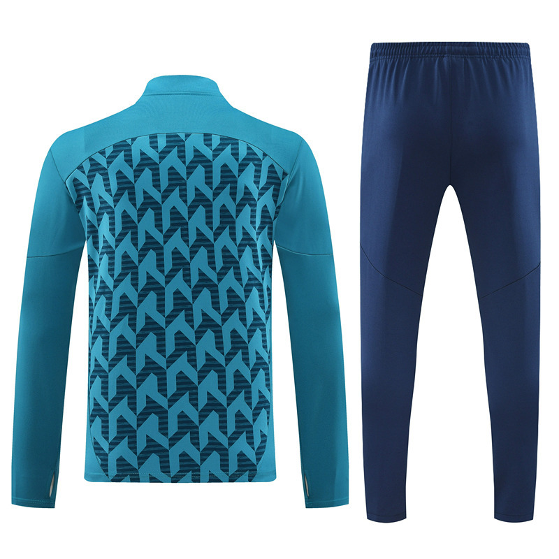 Player Version 2024-2025 Olympique de Marseille Blue Thailand Soccer Tracksuit-4627