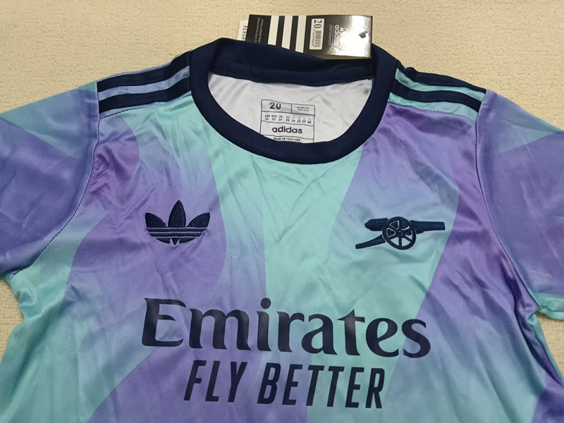 2024-2025 Arsenal 2nd Away Blue Kids/Youth Soccer Uniform-507