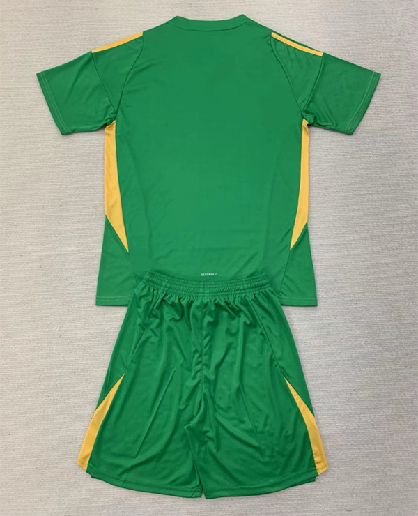 2024-2025 Juventus Goalkeeper Green Kids/Youth Soccer Uniform-AY