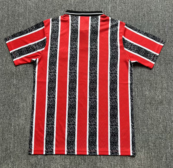 Retro Version 1993-1994 Cardiff City Away Red&Grey Thailand Soccer Jersey-0009
