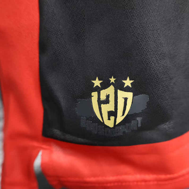 Player Version 2025-2026 Sport Recife Home Black&Red Thailand Soccer Jersey AAA-888