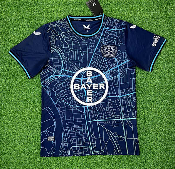(S-4XL) 2024-2025 Bayer Leverkusen Royal Blue Thailand Soccer Jersey AAA-403
