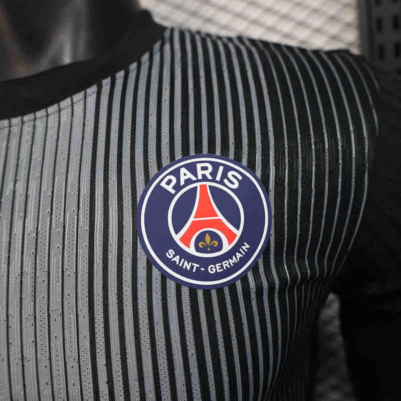 Player Version 2025-26 Paris Goalkeeper Black Thailand Soccer Jersey AAA-888