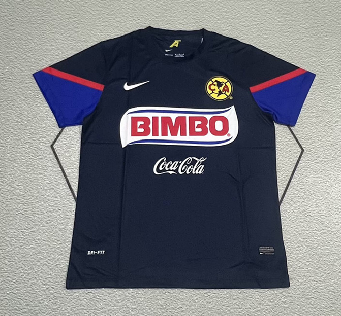 Retro Version 2012-2013 Club America Away Blue Thailand Soccer Jersey AAA-9755