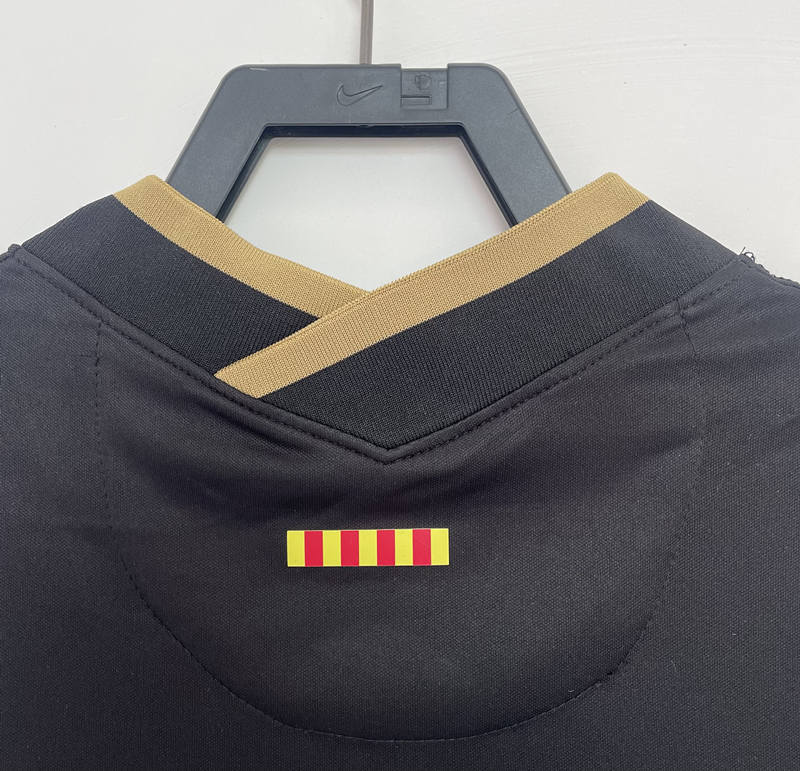 Retro Version 20-21 Barcelona Away Black Thailand Soccer Jersey AAA-811