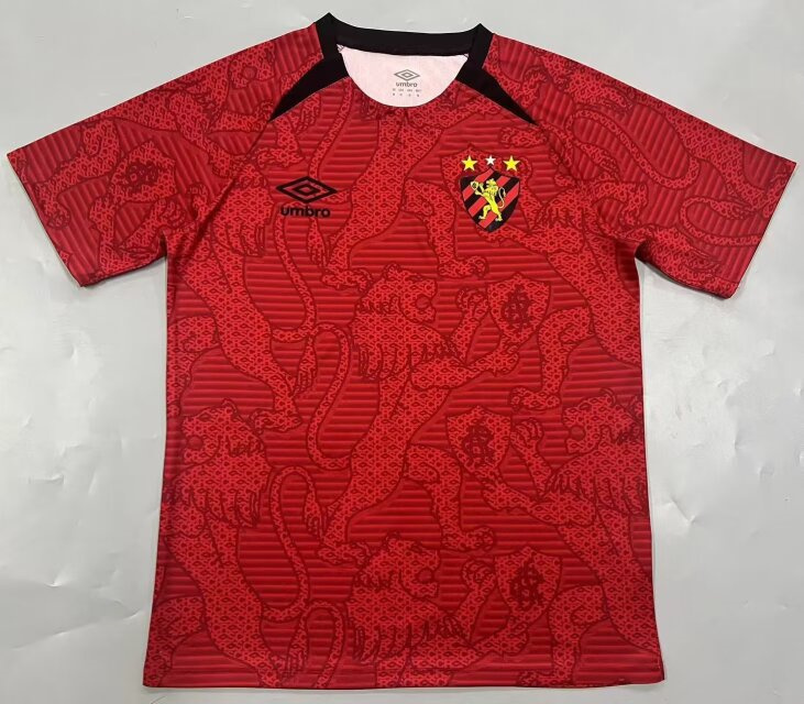 (S-4XL) 2024-2025 Sport Recife Red Thailand Soccer Training Jersey-908