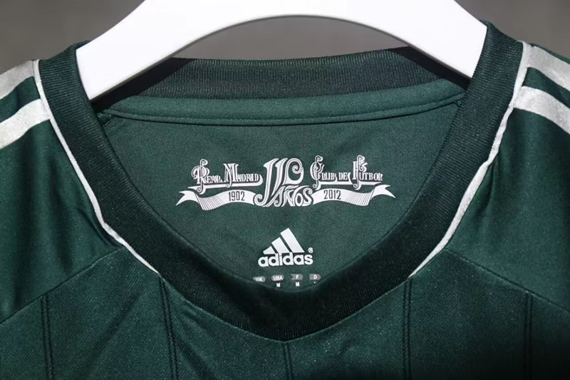 Player Version 12-13 Retro Version Real Madrid 2nd Away Green Thailand Soccer Jersey AAA-518